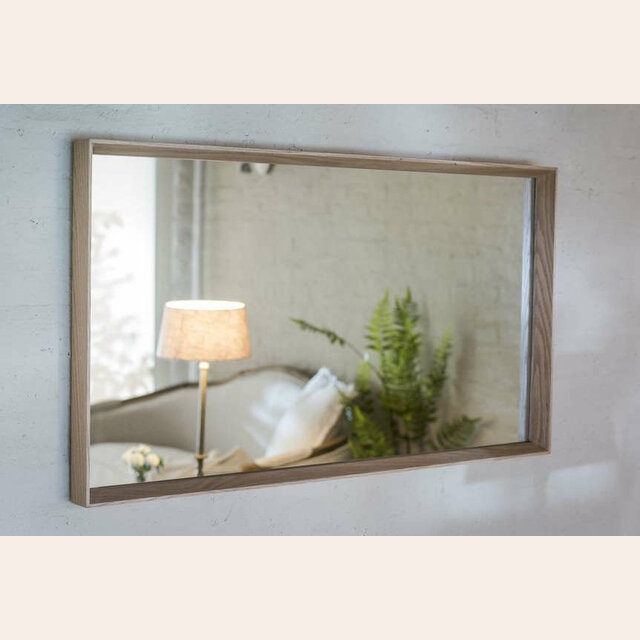 ESPEJO CON MARCO DE ROBLE - 1.00 x 0.55 mts