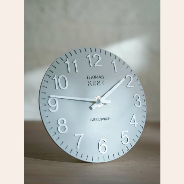 RELOJ DE MESA KENT - GRIS OSLO - 15 cms