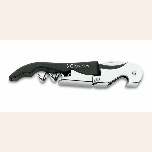 SACACORCHO ARTICULADO INOX 3 CLAVELES
