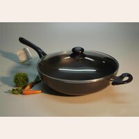 SARTEN WOK DE TEFLON CON TAPA CUORI - 30 CM