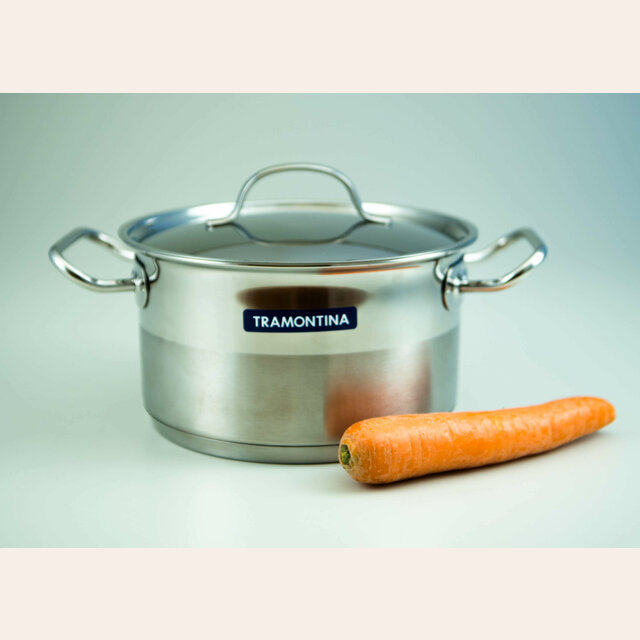 CACEROLA INOX CON ASAS TRAMONTINA - 20 CM 