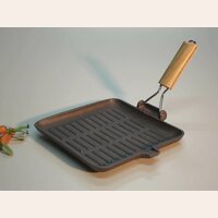 PLANCHA DE HIERRO ESTRIADA - 24 X 24 CMS  