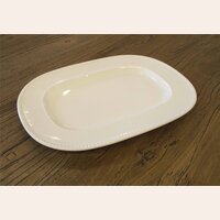 FUENTE OVAL QUALITIER LUXE - BORDE PERLADO