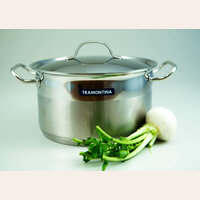 CACEROLA INOX CON ASAS TRAMONTINA - 24 CM 
