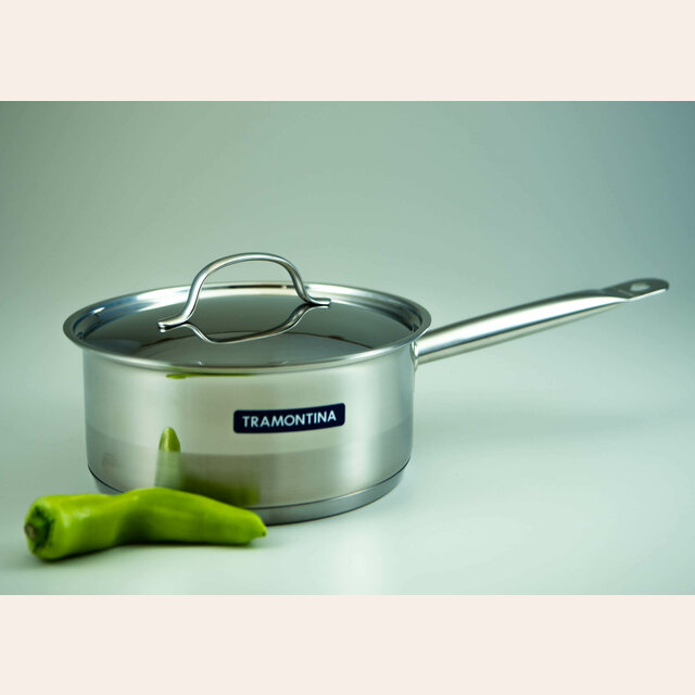CACEROLA INOX CON MANGO TRAMONTINA - 20 CM