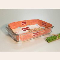 FUENTE DE VIDRIO RECTANGULAR HONDA MARINEX - 40 X 25 CM