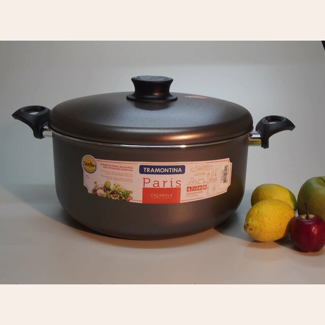 CACEROLA TEFLON CON ASAS TRAMONTINA - 28 CMS