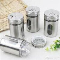 ESPECIERO DE VIDRIO REVESTIDO EN ACERO INOX