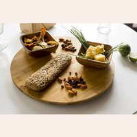 TABLA DE BAMBOO CON BASE GIRATORIA - 39 CM