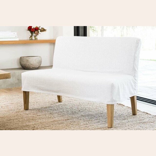 BANQUETA SOHO DOBLE - FUNDA LAVABLE RAYAS