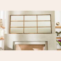 ESPEJO MULTIPANEL DE HIERRO DORADO - 1.70 X 0.80
