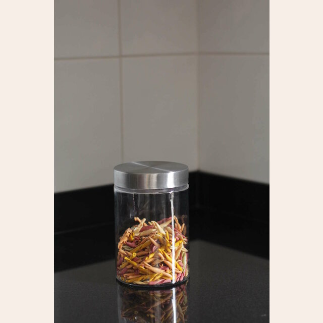 FRASCO DE VIDRIO CON TAPA ROSCA - 17 CM