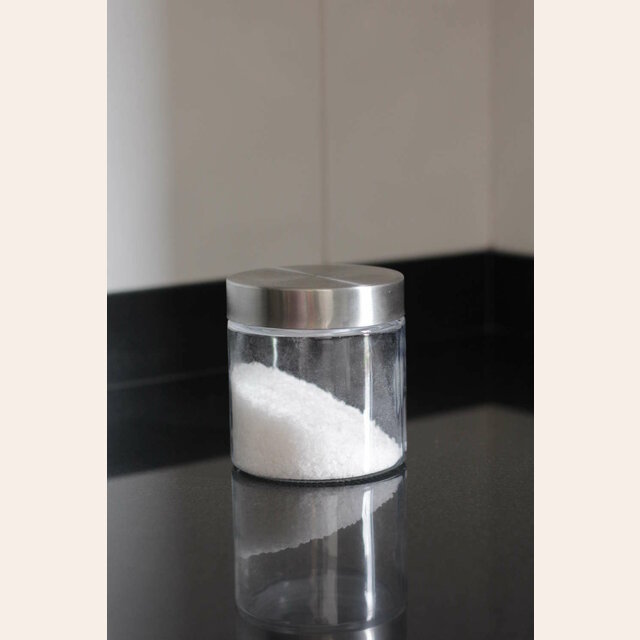 FRASCO DE VIDRIO CON TAPA ROSCA - 12 CM