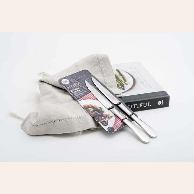 SET 2 CUCHILLOS DE CARNE TAYLORS MAPLE