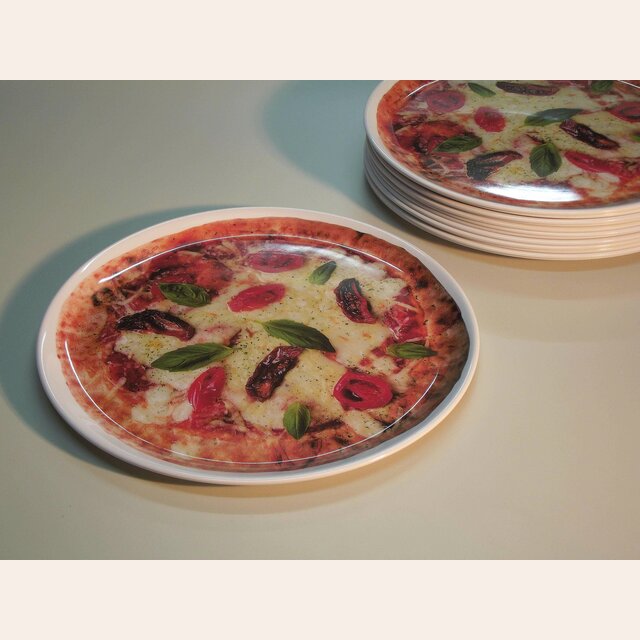FUENTE REDONDA PARA PIZZA MELAMINA 35 CMS.
