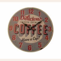 RELOJ CON LAMINA - DELICIOUS COFFEE