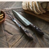 JUEGO DE TRINCHAR TRAMONTINA POLYWOOD - MARRON
