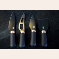 JUEGO 4 CUCHILLOS DE QUESO TAYLORS COPPER - NEGRO
