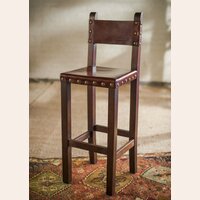 SILLA DE BAR DE MADERA Y SUELA 