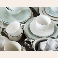 TAZA DE TE CON PLATO QUALITIER SERENA BLANCA