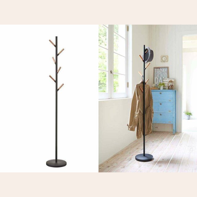 PERCHERO DE PIE ARBOL NORDICO NEGRO - YAMAZAKI