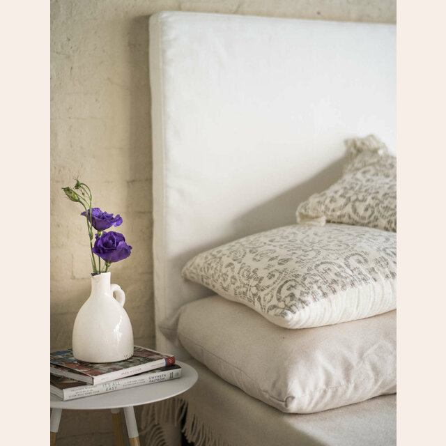 RESPALDO CON FUNDA DESMONTABLE - JEAN BLANCO LAVABLE