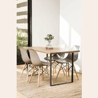 MESA COMEDOR CAROLINA CON PATAS HIERRO - 1.30 X 0.78