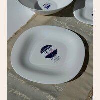 PLATO LLANO LUMINARC CARINE BLANC - 26 CM