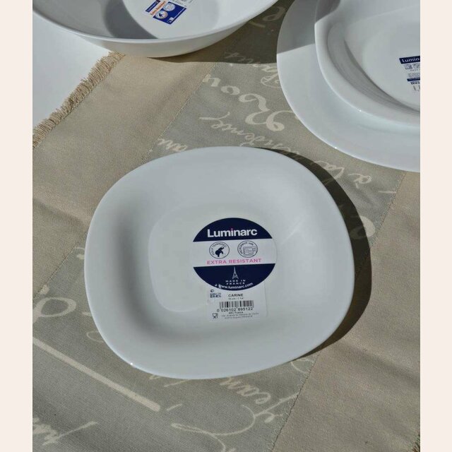 PLATO POSTRE LUMINARC CARINE BLANC - 19 CMS