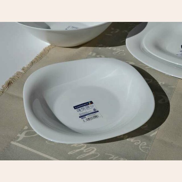 PLATO HONDO LUMINARC CARINE BLANC - 21 CMS