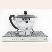 TETERA DE VIDRIO Y ACERO BODUM - NEGRA - 1 LT