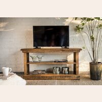 MUEBLE PARA PLASMA - PINO MACIZO TOSTADO