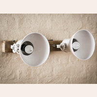 APLIQUE DE TECHO/PARED 2 LUCES - BLANCO