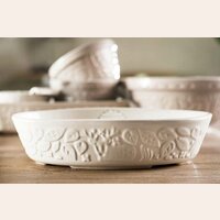 FUENTE DE CERAMICA MASON CASH - OVAL - CREMA 