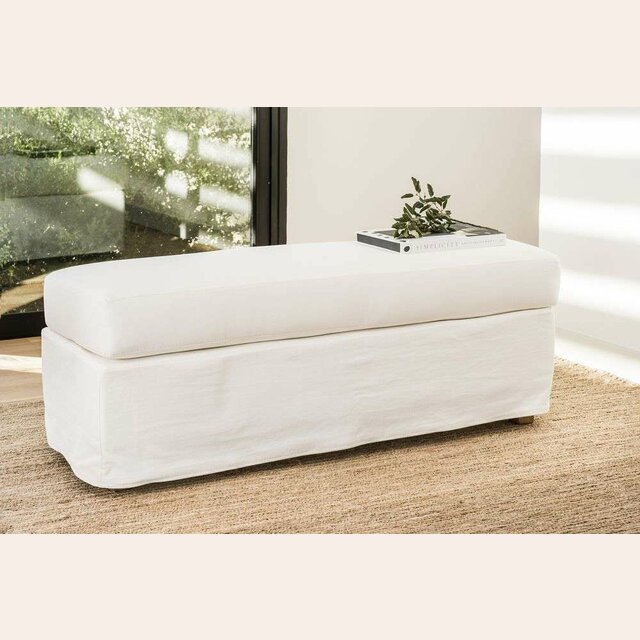 BANQUETA UMA - JEAN BLANCO DESMONTABLE Y LAVABLE
