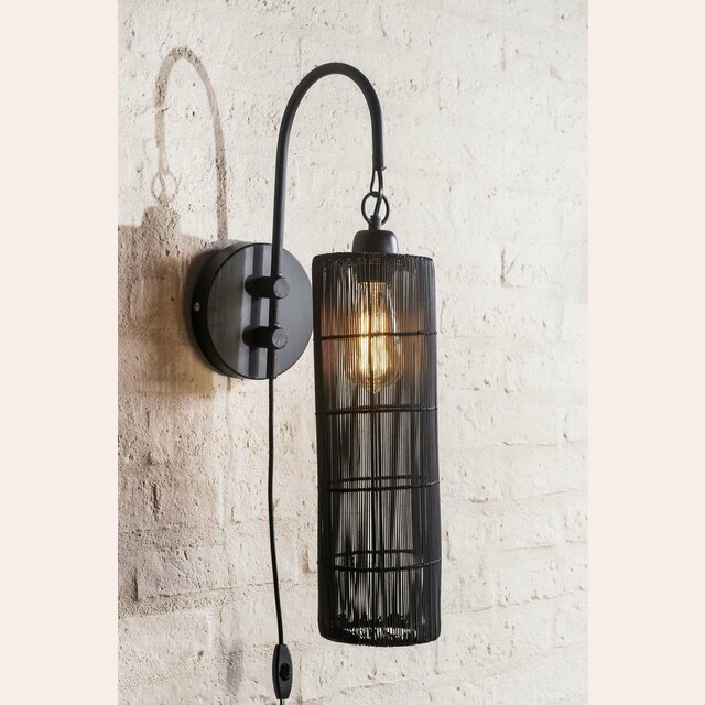 APLIQUE DE PARED TUBO BLACK