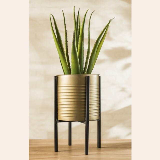 SOPORTE Y MACETERO METALICO - 45 CMS