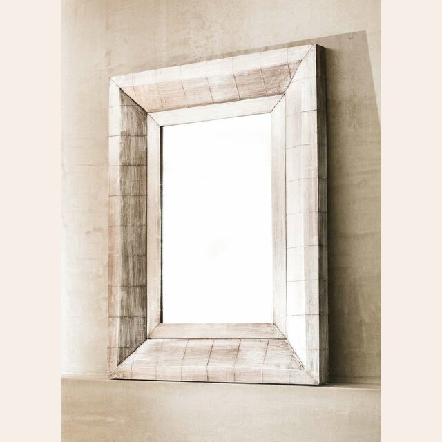 ESPEJO MOLDURON PLATA - 90 X 70 CMS