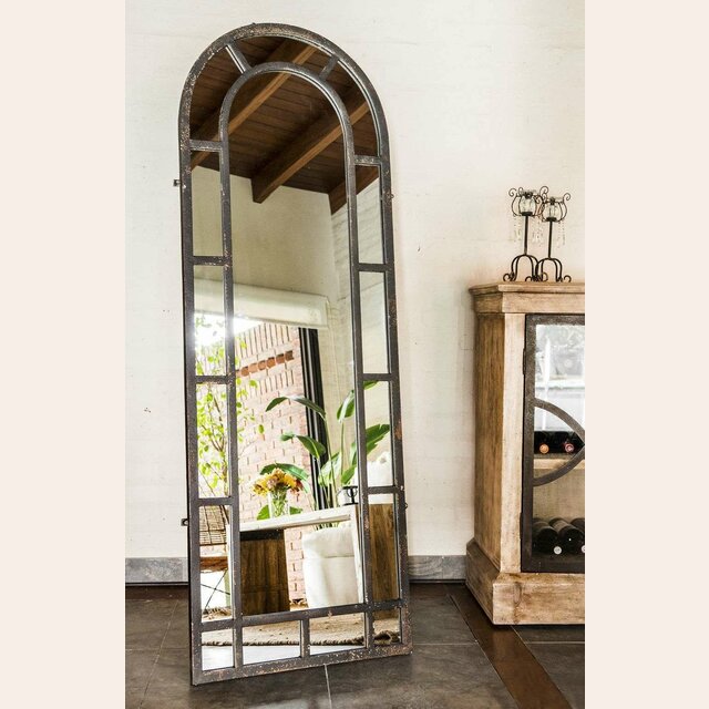 ESPEJO DE PIE VENTANA - HIERRO