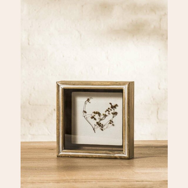 CUADRO 3D - COMPOSICION HOJAS - 20 X 20 CM