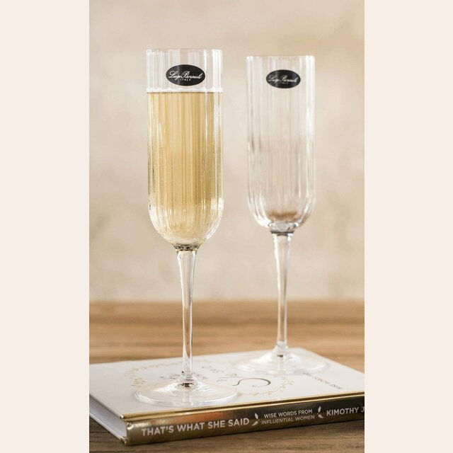 COPA DE CRISTAL BORMIOLI FACETADA - CHAMPAGNE