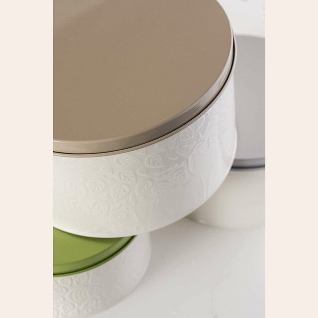 SET 3 LATAS MASON CASH LABRADAS - CREMA