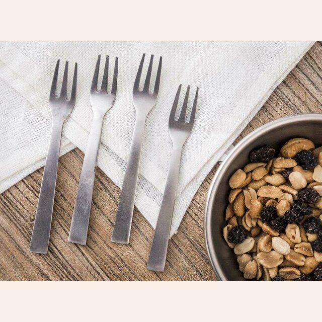 SET 4 TENEDORES DE COPETIN - ANTIQUE SILVER