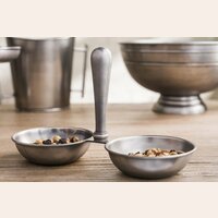 COPETINERO DOBLE O ADORNO - ANTIQUE SILVER