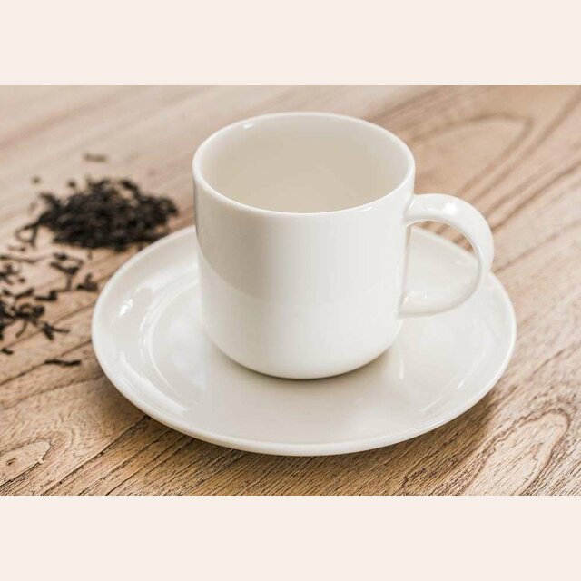 TAZA DE TE CON PLATO QUALITIER ALPES -  200 ML