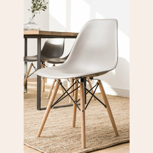 SILLA EAMES GRIS