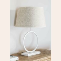LAMPARA DE MESA CIRCULO WHITE