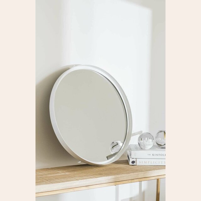 ESPEJO REDONDO BLANCO - 50 CMS