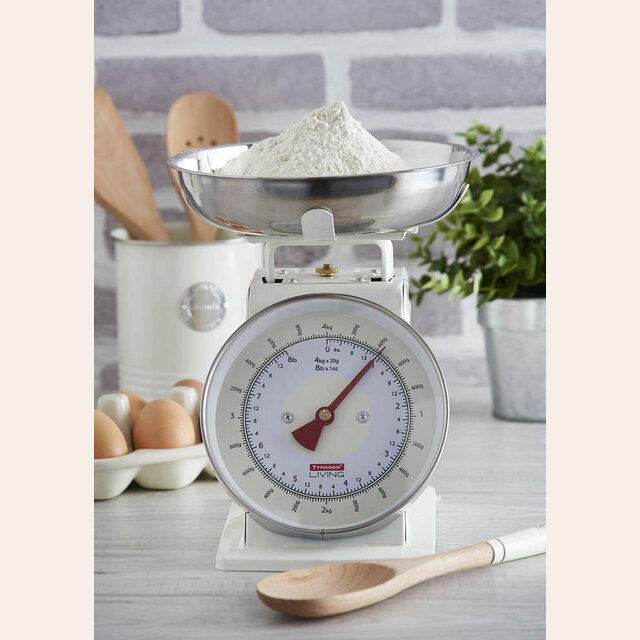 BALANZA DE COCINA TYPHOON - CREMA - 4KG