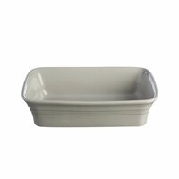 FUENTE DE CERAMICA RECTANGULAR MASON CASH - GRIS - 26 CM